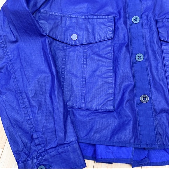 Anthropologie Hei Hei Wax Coated Purple Jacket, S. - Picture 4 of 6